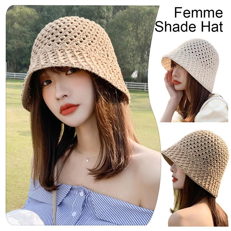 جديد بنات قبعة الشمس واسعة حاف - مراجعة Bucket Hat Straw وسعره